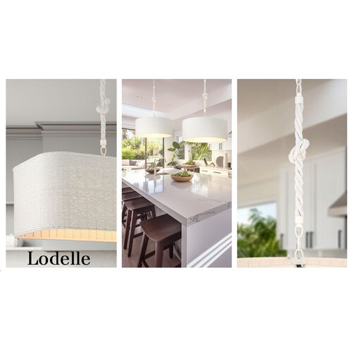 Lodelle 4 Light 24 inch Matte White Pendant Ceiling Light